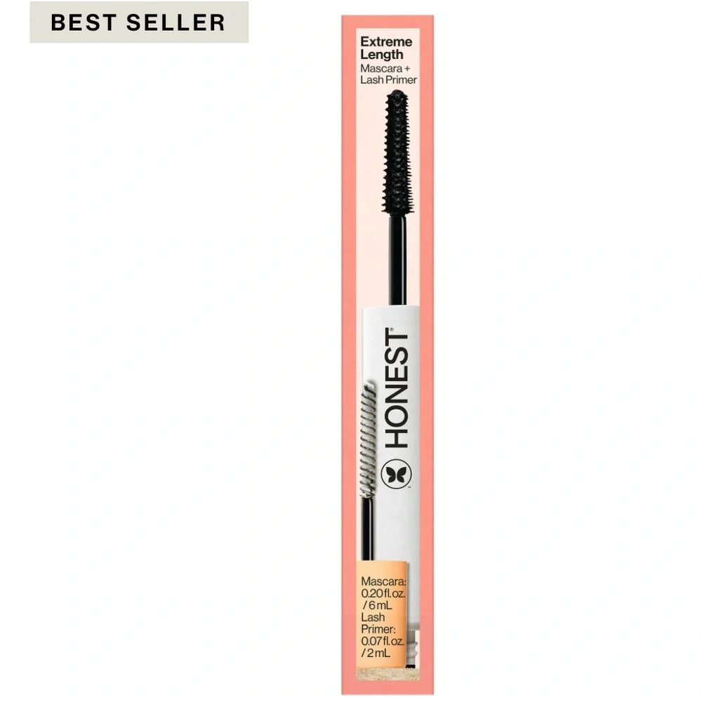 🆕 Honest Extreme Length Mascara + Lash Primer in Black